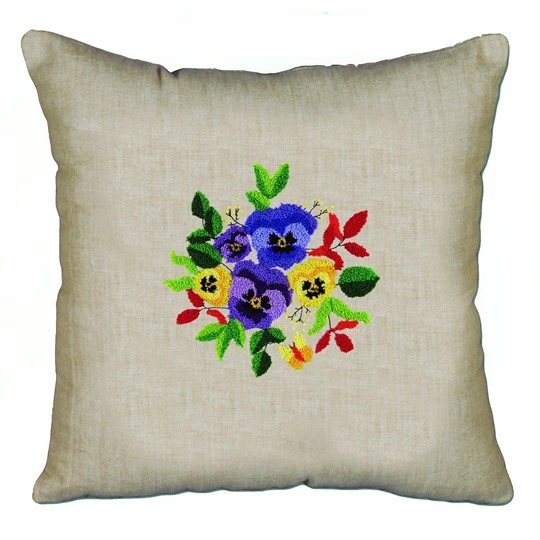 Pansies Pillow