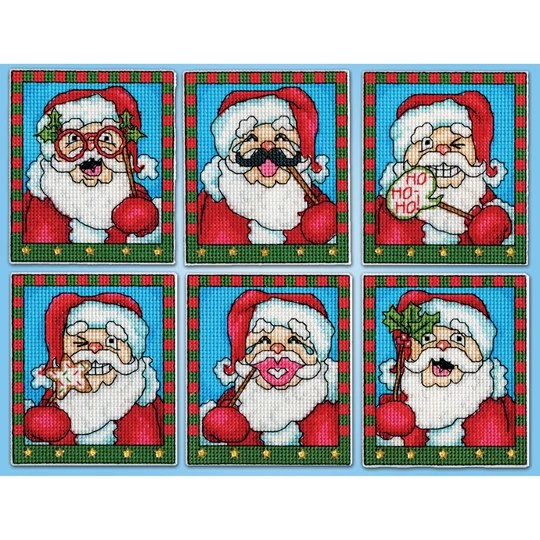 Selfie Santa Ornaments