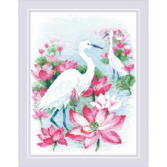 Lotus Field - Herons
