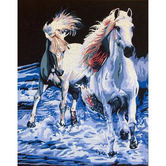 A Pair of White Horses