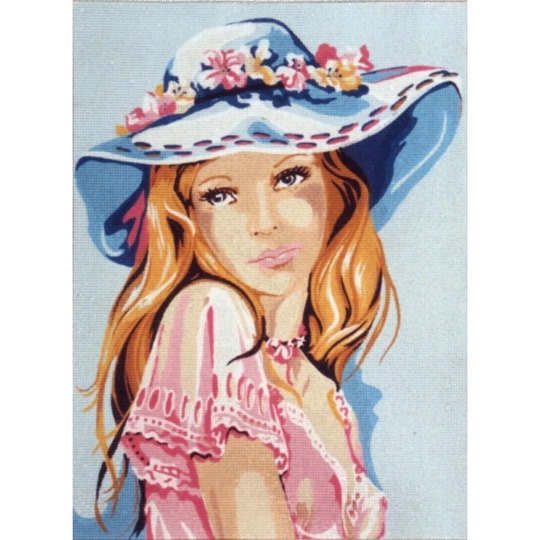 Girl in a Blue Hat
