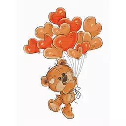 Teddy Heart Balloons