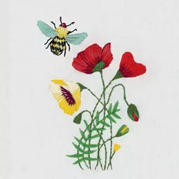 Bee and Poppies