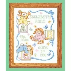 Sleepy Bunnies Birth Announcement