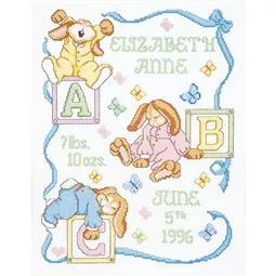 Sleepy Bunnies Birth Announcement