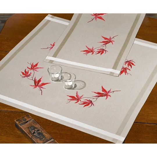 Red Leaves Tablecloth