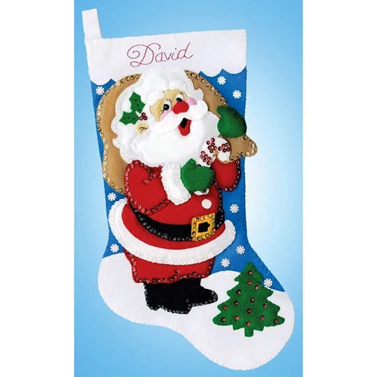 Jolly Santa Stocking