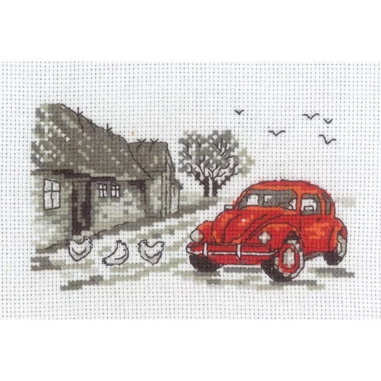 Red VW Car