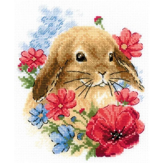 Bunny in Flowers