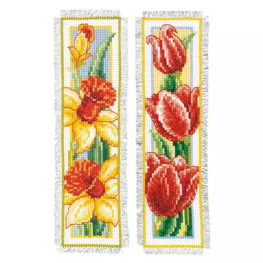 Flowers Bookmarks Set of 2 