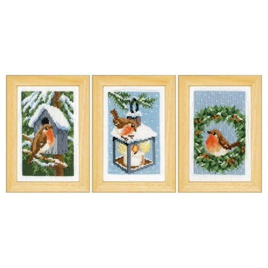 Robin in Winter Miniatures Set of 3 
