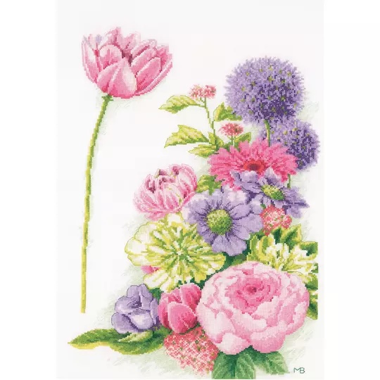 Floral Cotton Candy - Evenweave