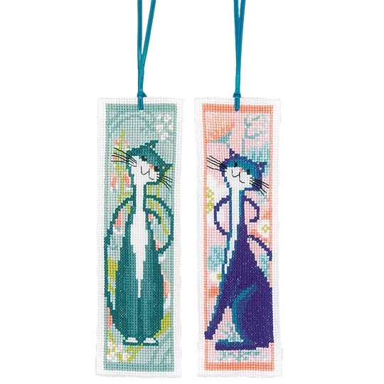 Flower Cats Bookmarks 
