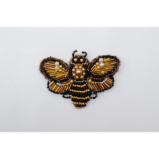Beaded Bee Brooch