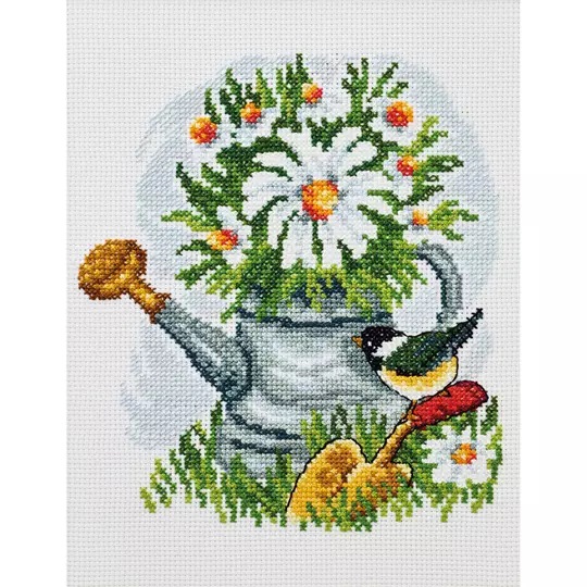 Bluetit with Watering Can