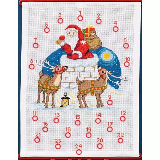 Santa Claus in Chimney Advent