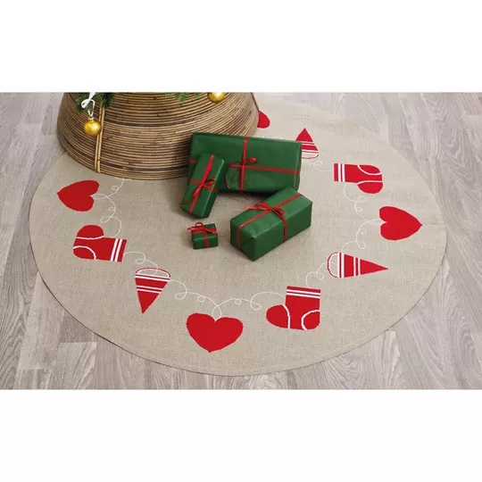 Heart and Stocking Mat