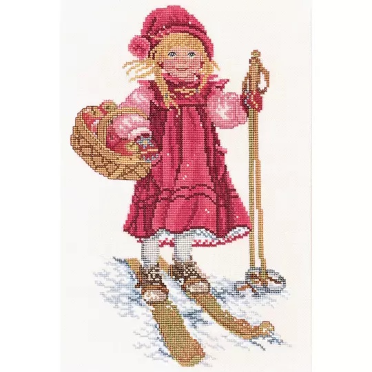 Girl Skiing