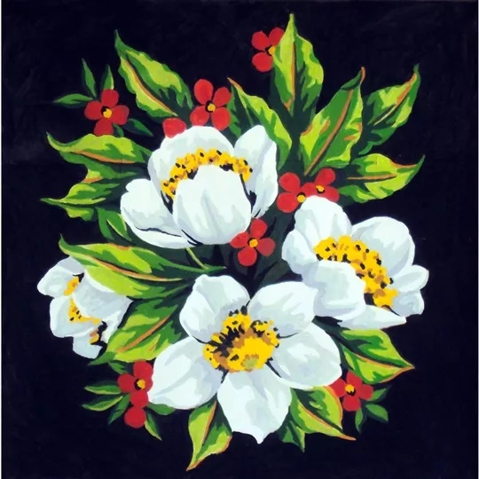 White and Red Wildflowers