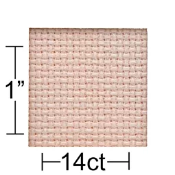 14 count Light Pink Aida 15 x 18 Inches