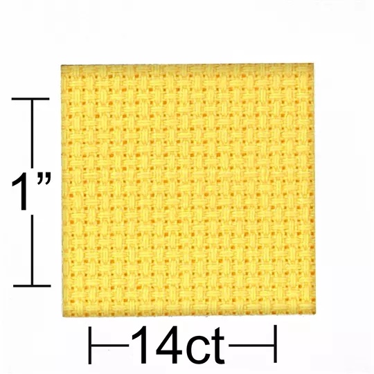 14 count Yellow Aida 30 x 36 Inches