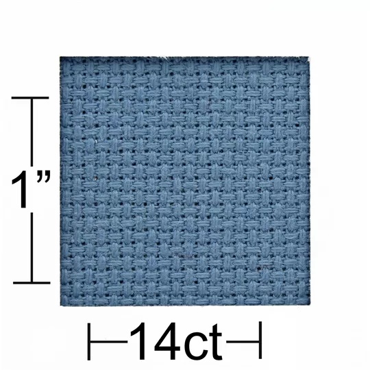 14 count Medium Blue Aida 30 x 36 Inches