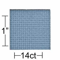 14 count Medium Blue Aida 30 x 36 Inches