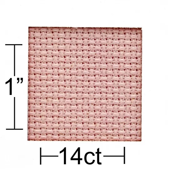 14 count Medium Pink Aida 30 x 36 Inches