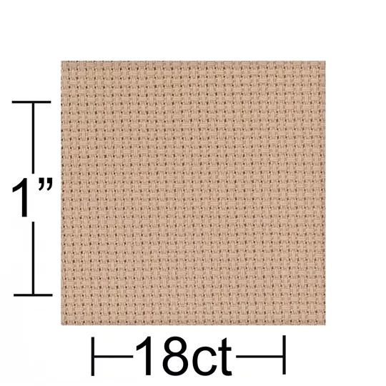 18 count Beige Aida 15 x 18 Inches