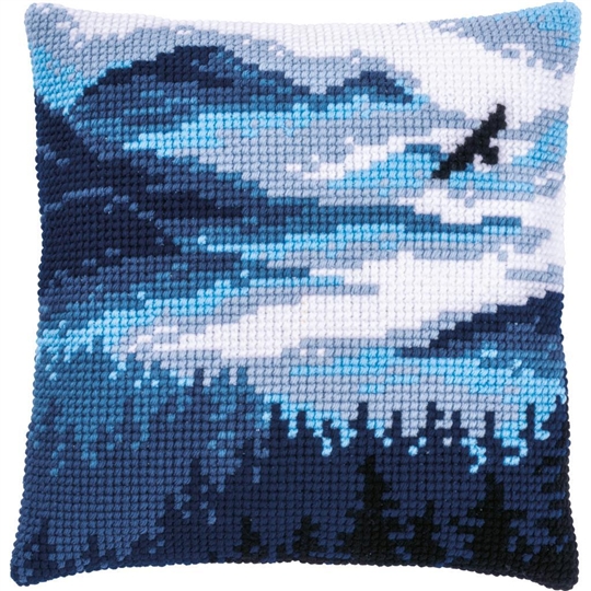 Blue Landscape Cushion 