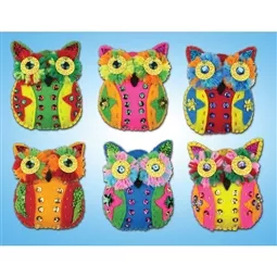 Colourful Owls Ornaments