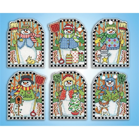 Woodland Snowman Ornaments