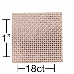 18 count Beige Aida 30 x 36 Inches