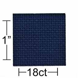 18 count Navy Aida 30 x 36 Inches