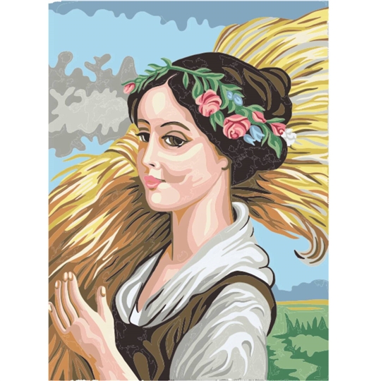 Young Lady with Wheat