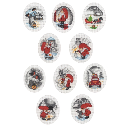 Santa Friends Cards