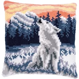 Winter Wolf Cushion 