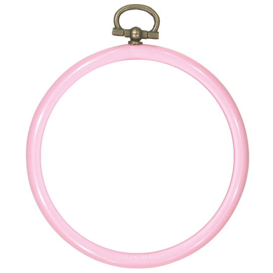 Permin Pink Round Flexi Hoop 8cm
