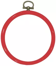 Permin Red Round Flexi Hoop 8cm