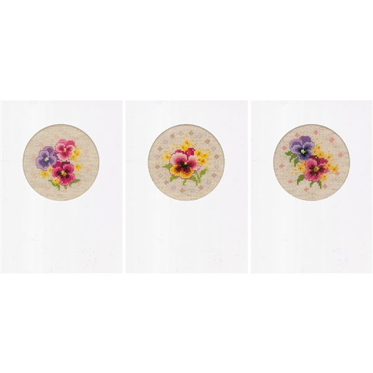 Violet Greetings Cards Set of 3 