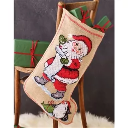 Santa and Penguin Stocking