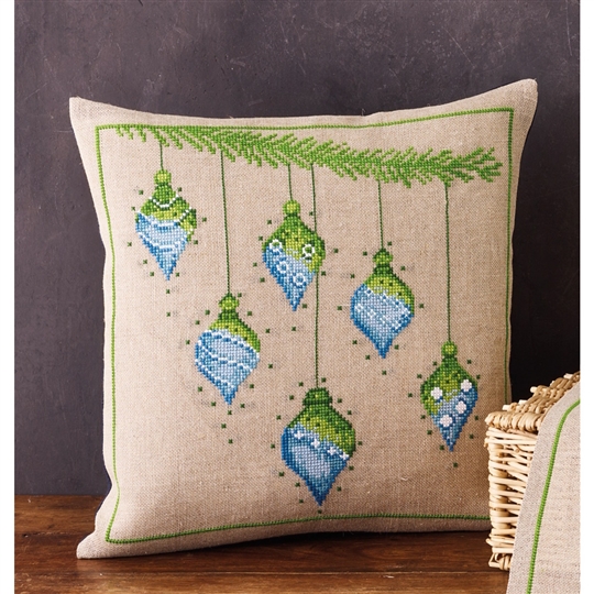 Christmas Baubles Cushion