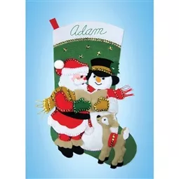 Caroling Friends Stocking