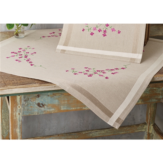 Pink Lobelia Tablecloth