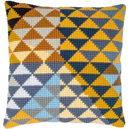 Geometric Triangles Cushion 