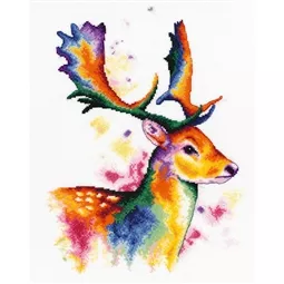 Deer in Rainbow Colours 