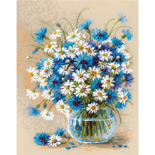 Daisies and Cornflowers