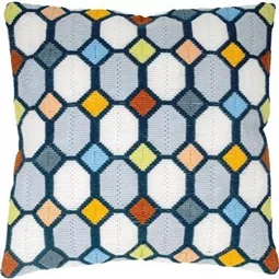 Checkered Longstitch Cushion