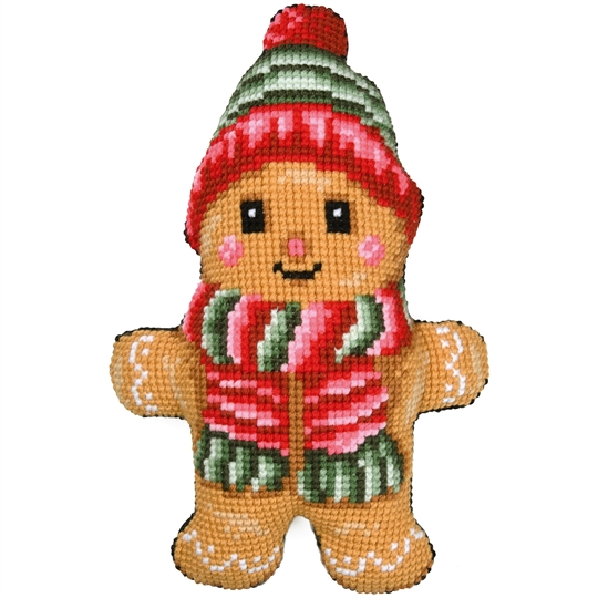 Gingerbread Man Shaped Cushion