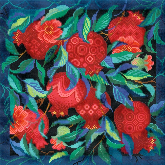 Panel/Cushion Pomegranate Garden